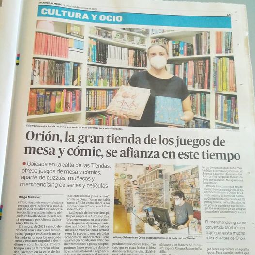 imagen de la noticia Orión, en el Diario de Almería